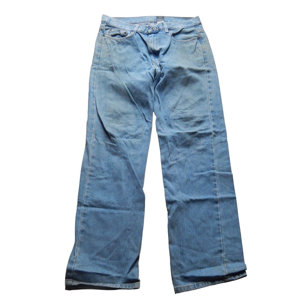 Faded Glory men’s 33x32 vintage light wash 100% cotton jeans